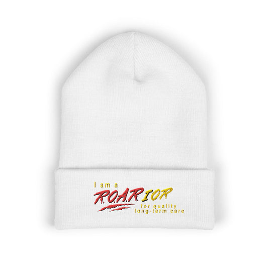Vibrant ROARIOR Cuffed Beanie - Bold Embroidery for Street Style
