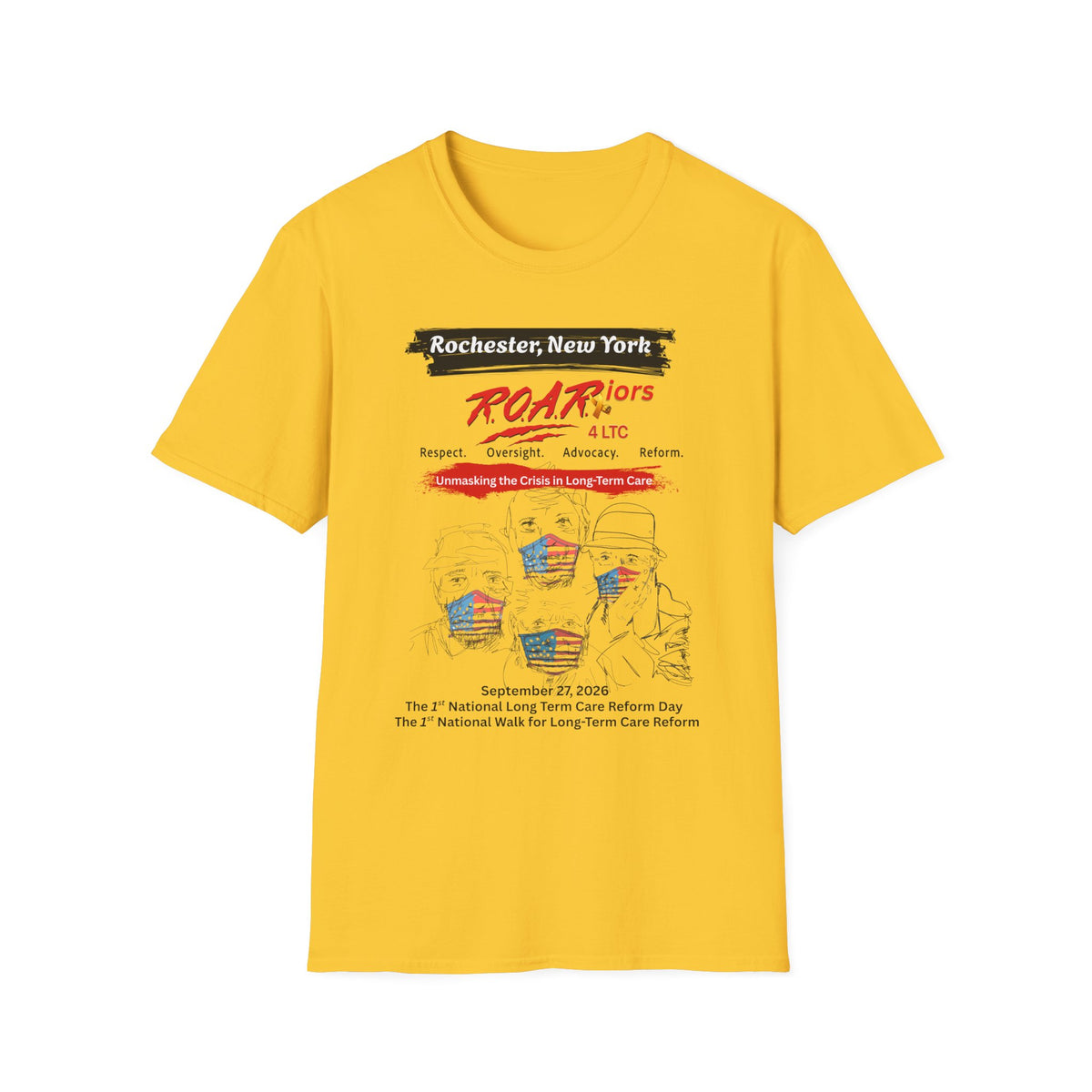 ROCHESTER, NEW YORK R.O.A.R. 4 LTC OFFICIAL WALK 2026 T-SHIRT