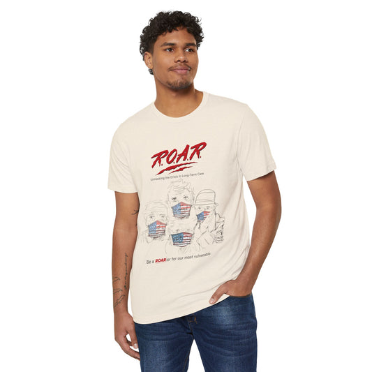 ROAR Unisex Recycled Organic T-Shirt - Advocacy for Vulnerable Communities