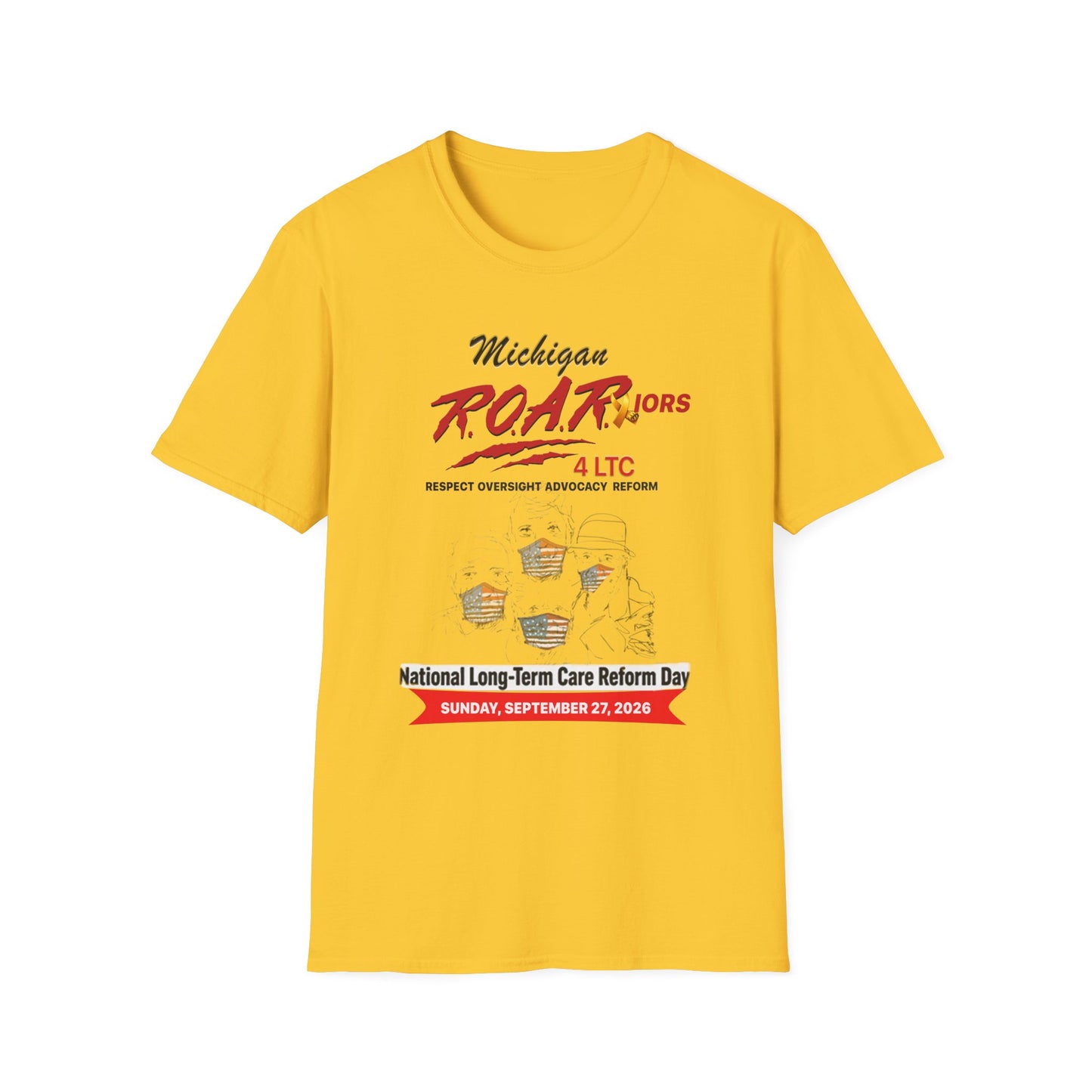 MICHIGAN R.O.A.R. 4 LTC OFFICIAL WALK 2026 T-SHIRT