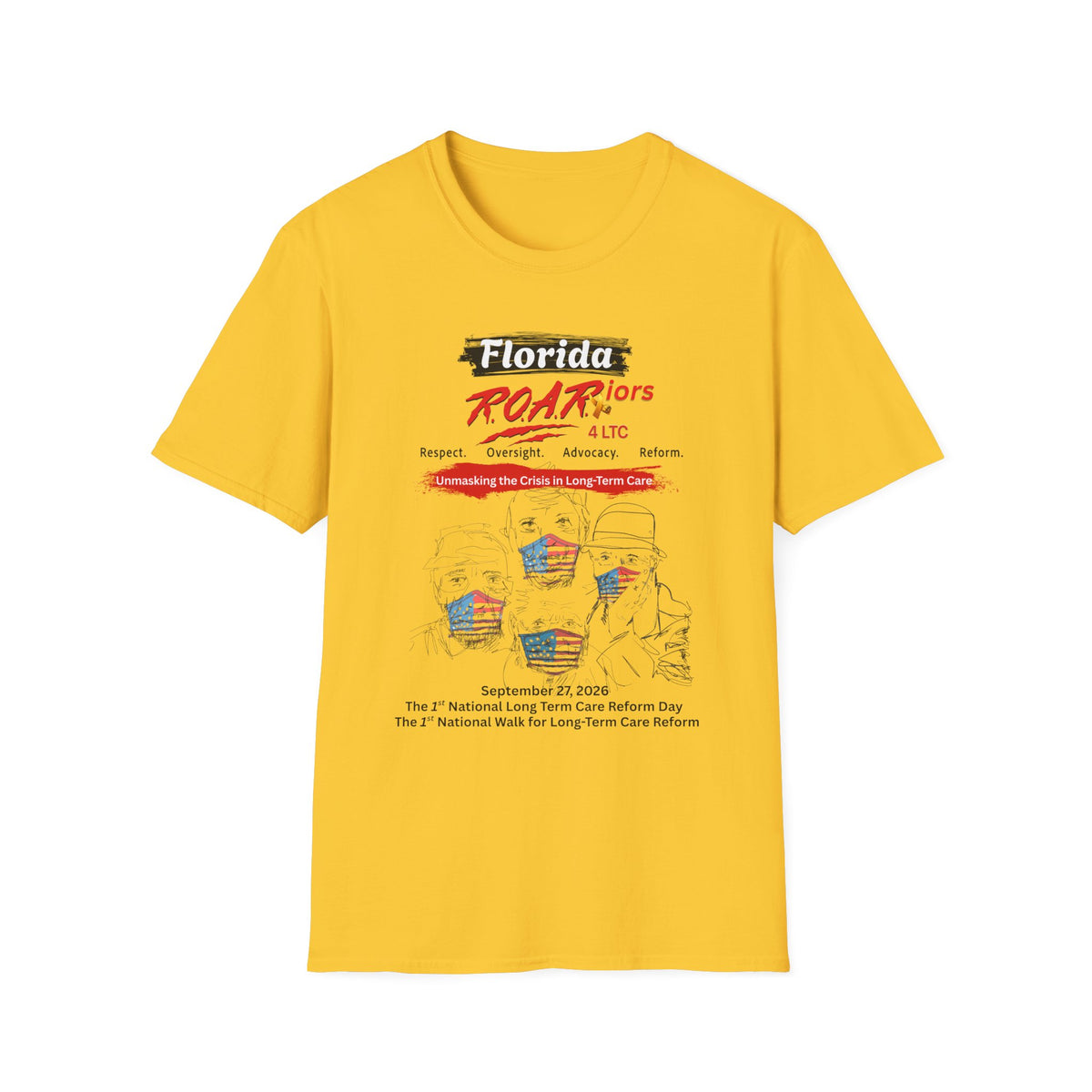FLORIDA R.O.A.R.iors 4 LTC OFFICIAL WALK 2026 T-SHIRT