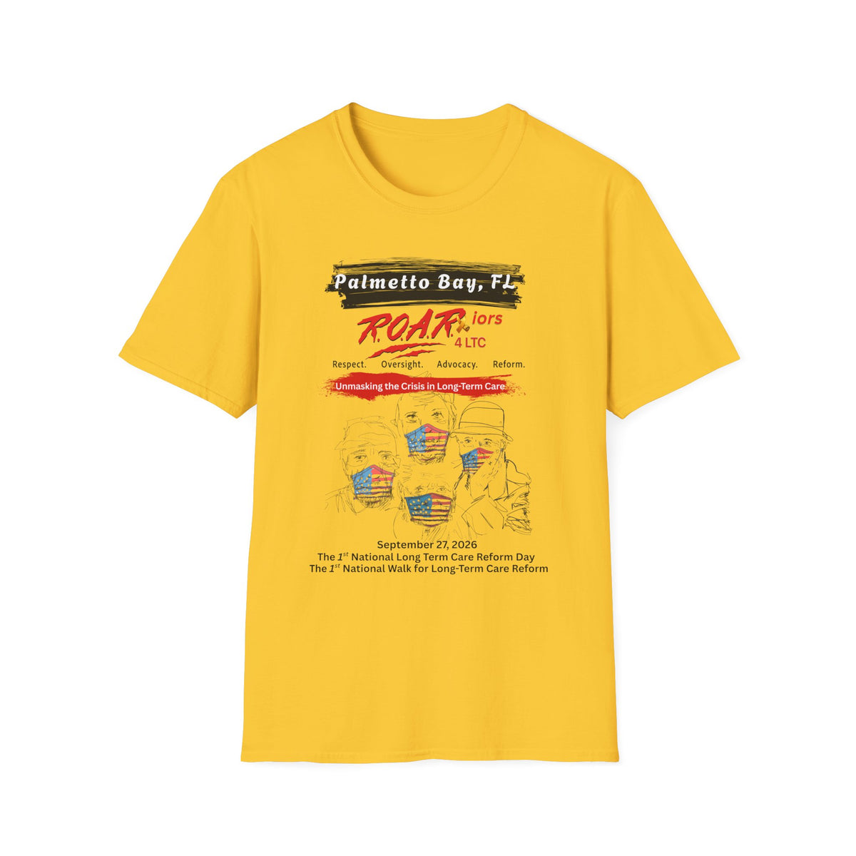 PALMETTO BAY, FLORIDA R.O.A.R.iors  4 LTC OFFICIAL WALK 2026 T-SHIRT