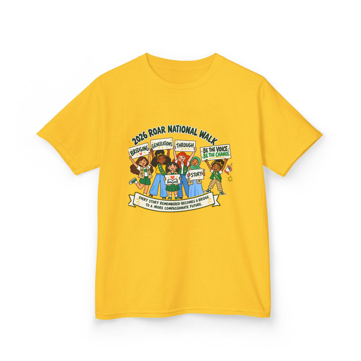 Girl Scouts/Kids 'Be The Voice' ROAR National Walk Graphic T-Shirt