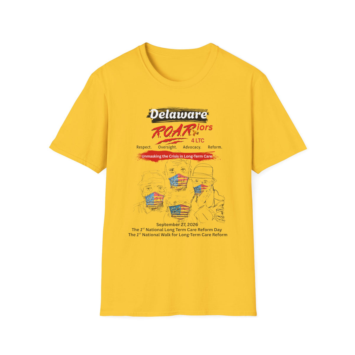 DELAWARE R.O.A.R.iors 4 LTC OFFICIAL WALK 2026 T-SHIRT