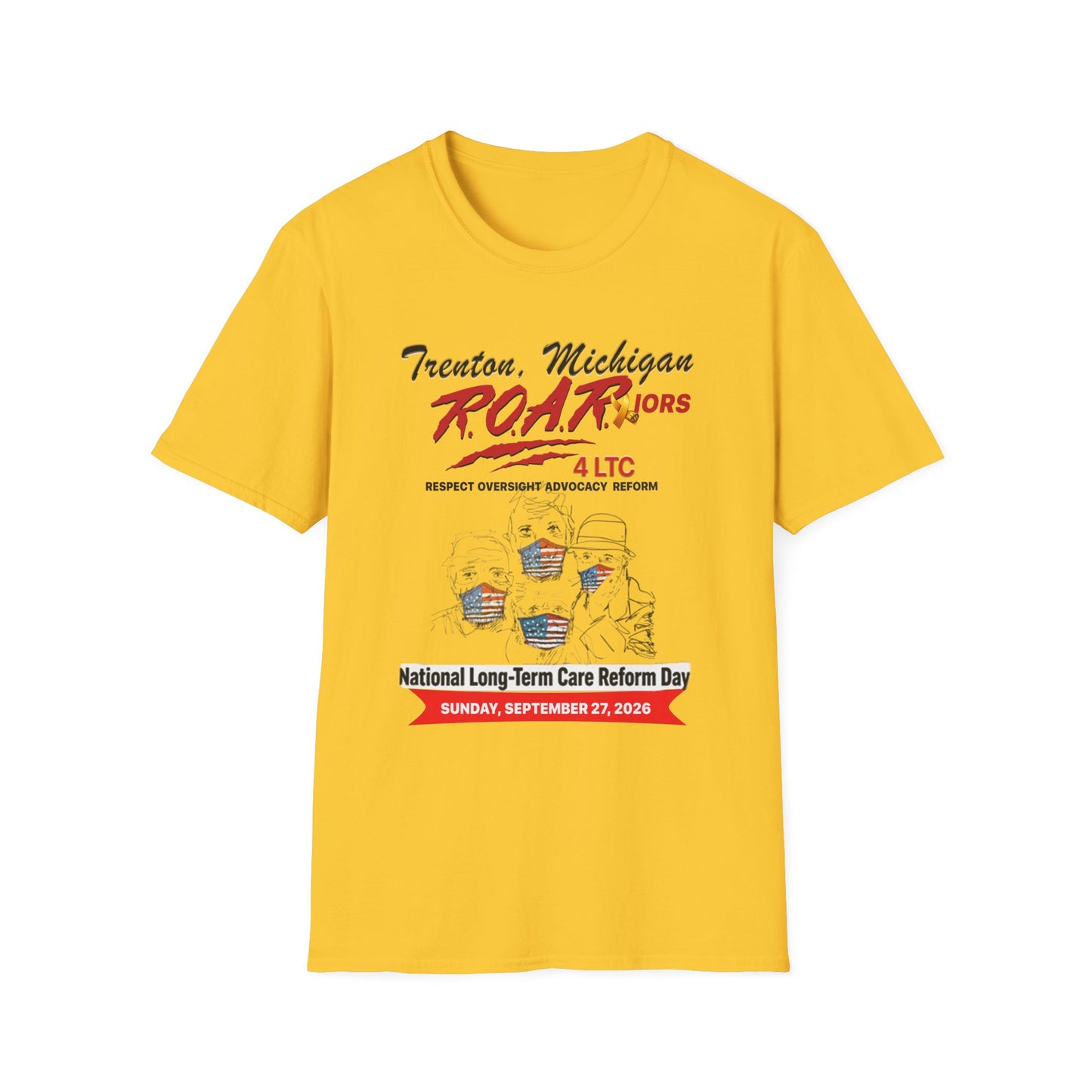 TRENTON, MICHIGAN R.O.A.R. 4 LTC OFFICIAL WALK 2026 T-SHIRT