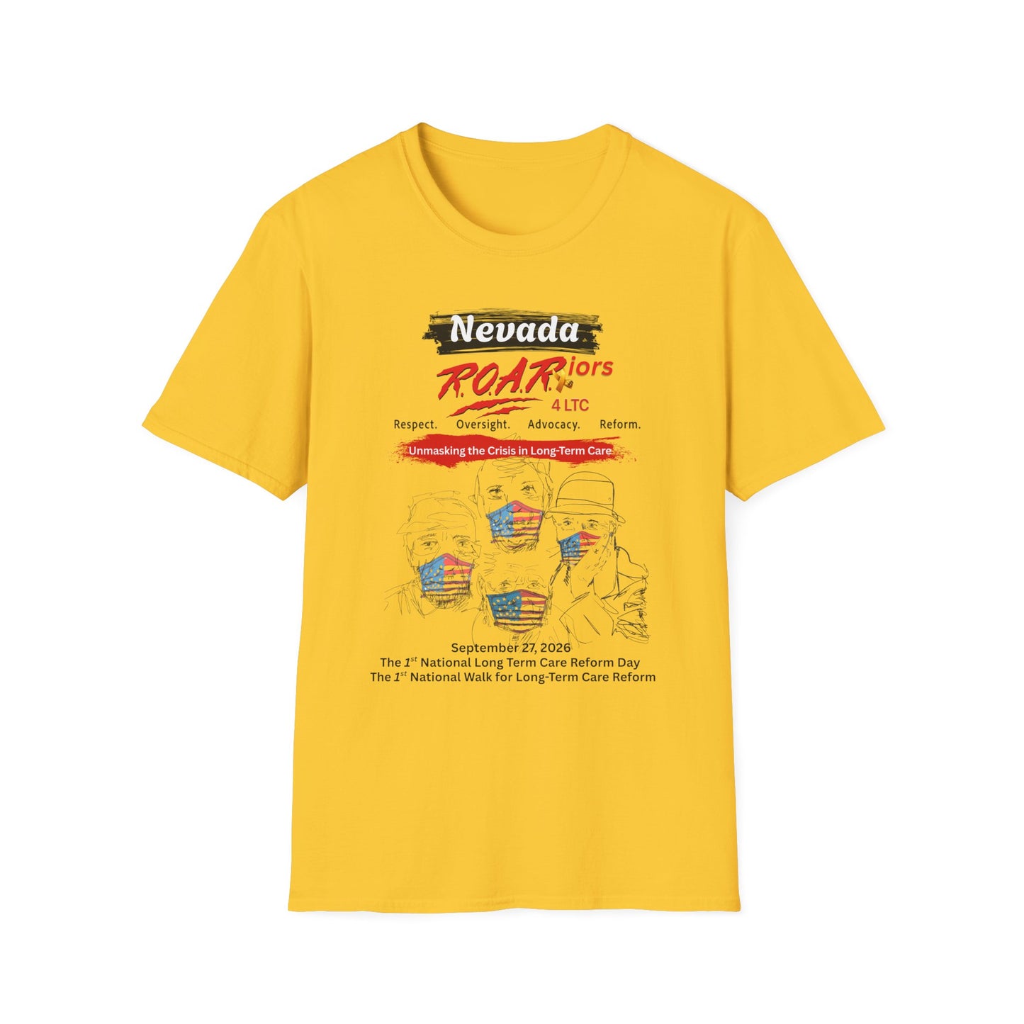 NEVADA R.O.A.R.iors 4 LTC OFFICIAL WALK 2026 T-SHIRT