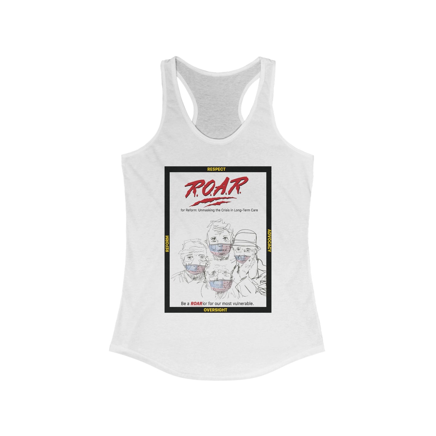 R.O.A.R. Women&#039;s Ideal Racerback Tank - Empowerment Graphic Tee for Supporters