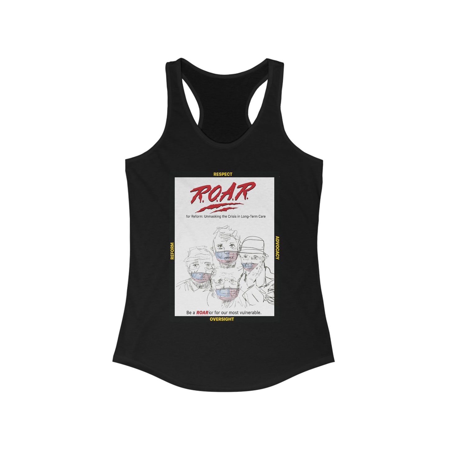 R.O.A.R. Women&#039;s Ideal Racerback Tank - Empowerment Graphic Tee for Supporters