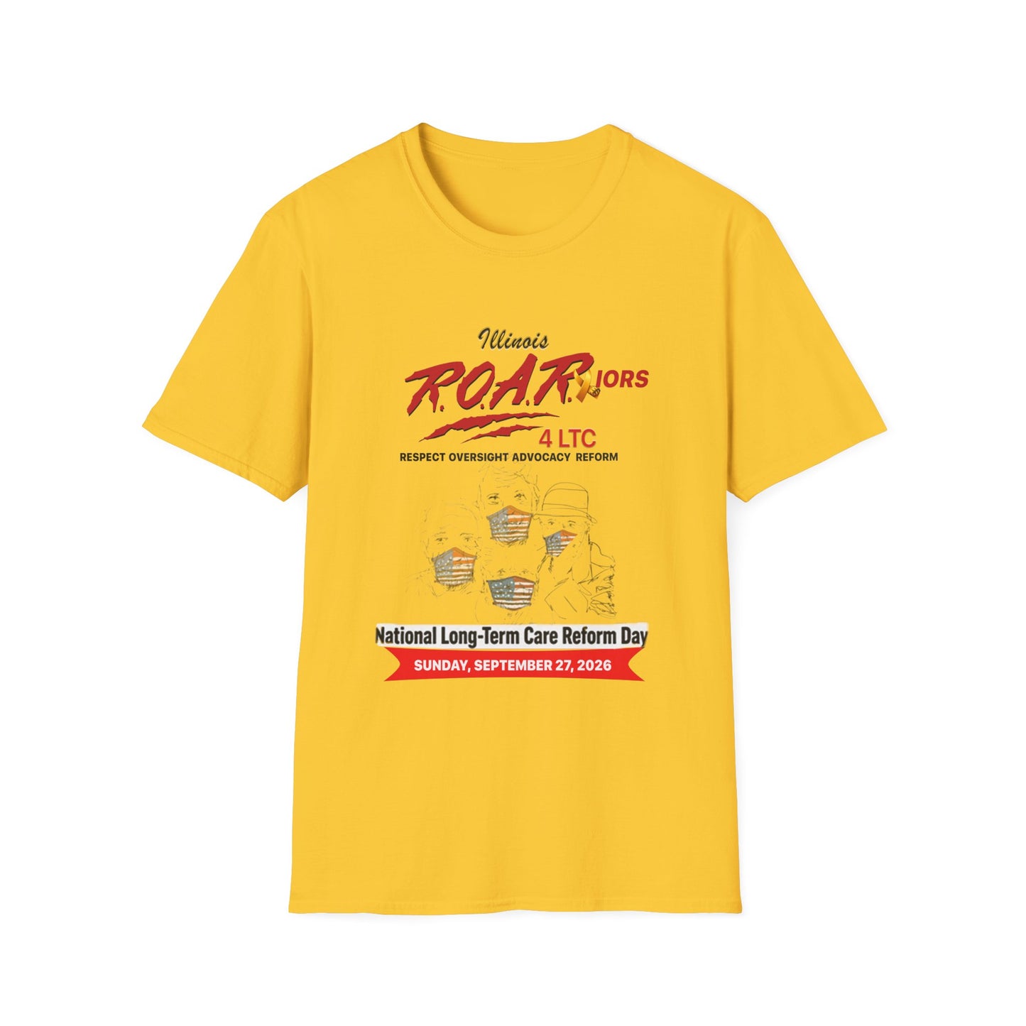 ILLINOIS R.O.A.R.iors 4 LTC OFFICIAL WALK 2026 T-SHIRT
