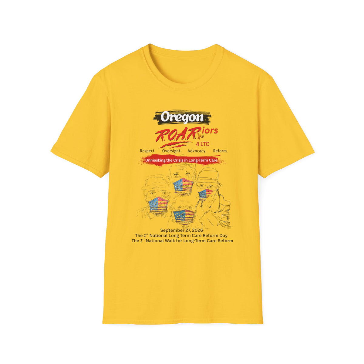 OREGON R.O.A.R.iors 4 LTC OFFICIAL WALK 2026 T-SHIRT