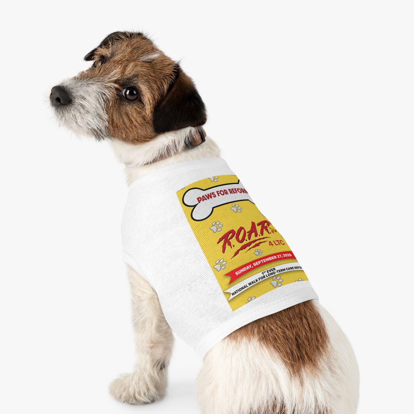 Pet Tank Top - "Paws for Reform" ROAR Walk Charity Dog Shirt (September 27, 2026)
